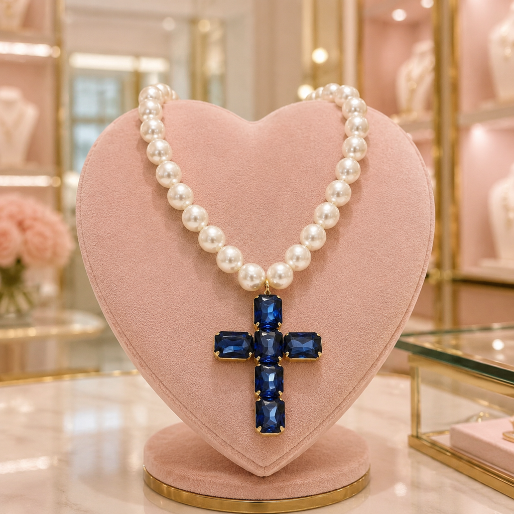 QUEEN OF HEARTS STATEMENT NECKLACE