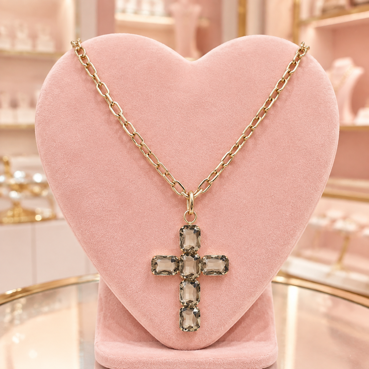 QUEEN OF HEARTS STATEMENT NECKLACE