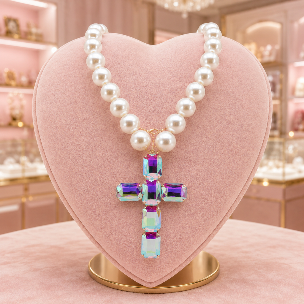 QUEEN OF HEARTS STATEMENT NECKLACE